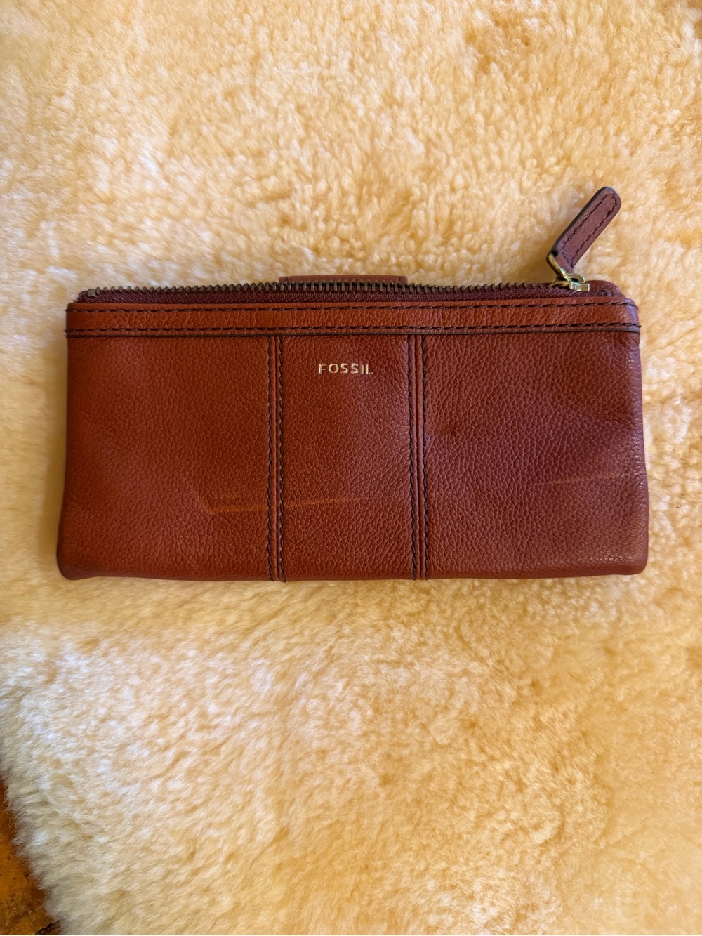 Fossil Ella Brown Leather Wallet - new - Picture 2 of 4